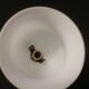 Vintage wall lamp - porcelain and tulip in white opaline - 40s
