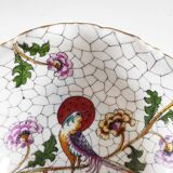 Hand-painted Limoges porcelain bird emptier