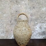 Set of 6 stoneware cups and a pitcher