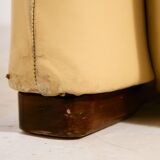 Maralunga leather set by Vico Magistretti for Cassina, Set of 3