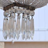 Art deco chandelier with tassels