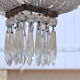 Art deco chandelier with tassels