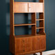 Retro Teak 1960s Two Sided Mid Century Room Divider Bookcase Shelving