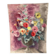 Summer flower bouquet, watercolour on double-sided paper.
