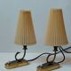 Pair of bedroom lamps, Germany, 1950s