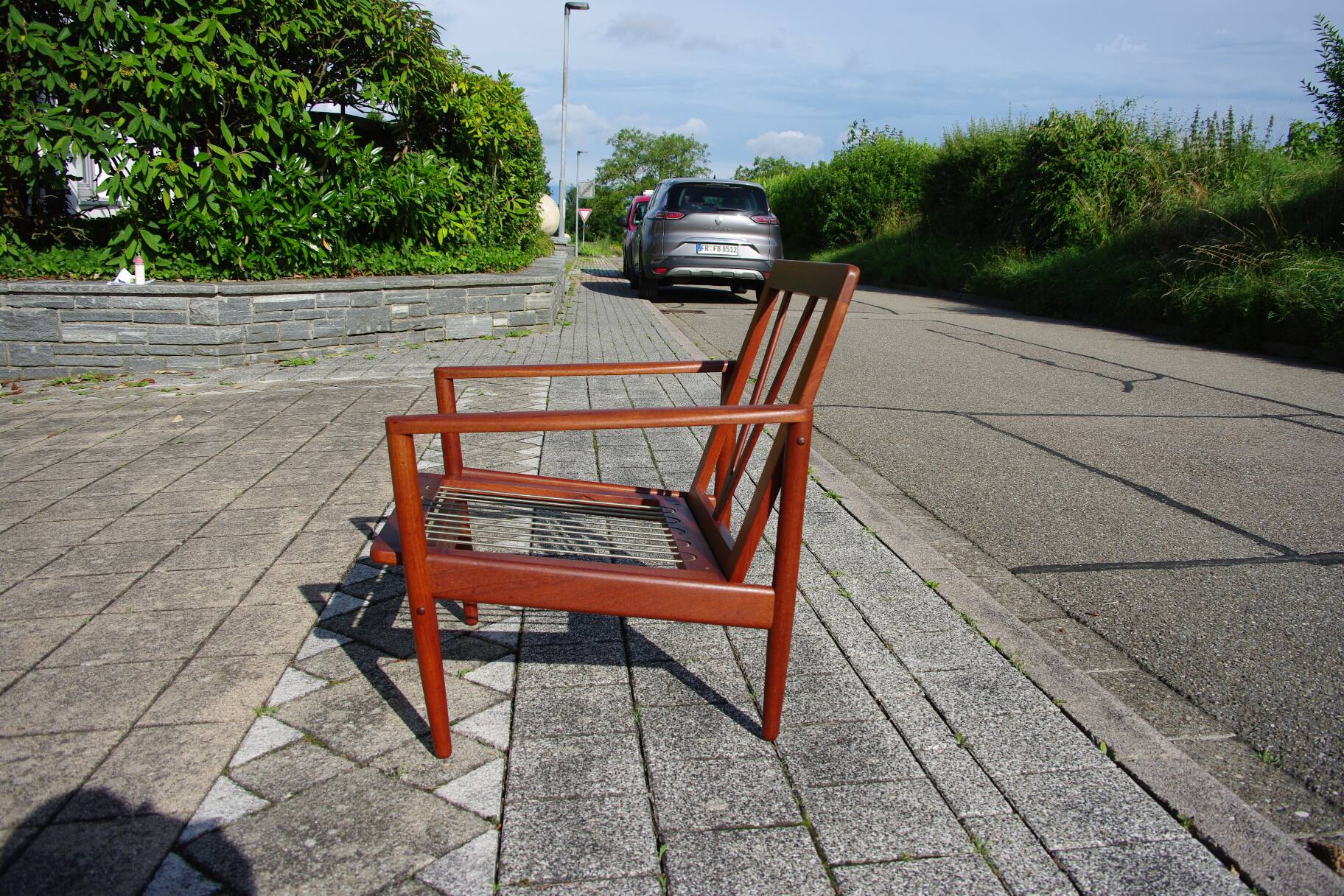 Fauteuil danois vintage en teck de john boné 1950
