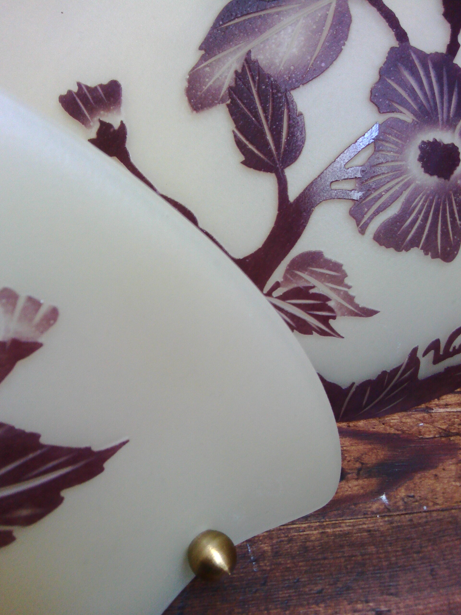 Two Vianne glassware wall light