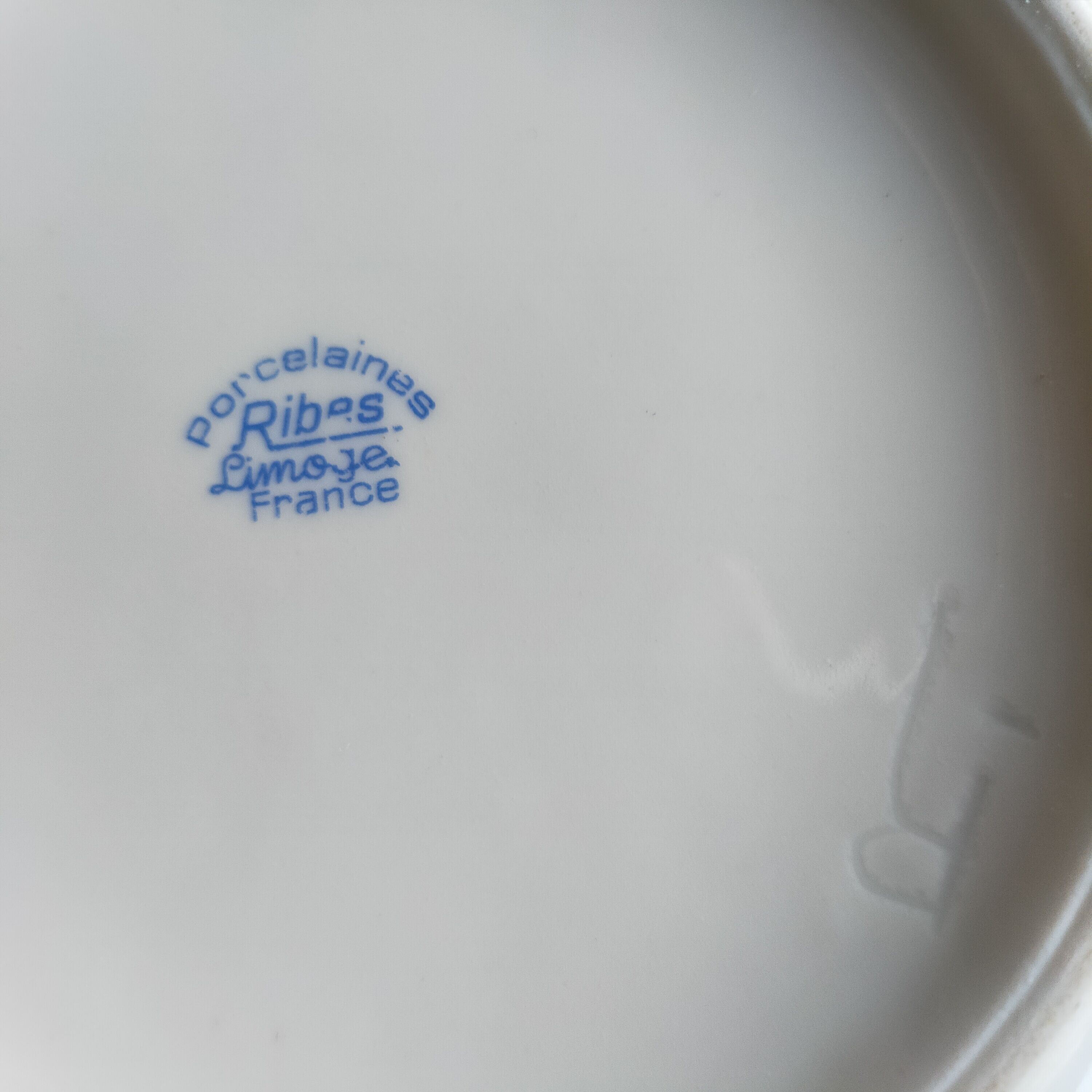 Ribes Limoges porcelain salad bowl