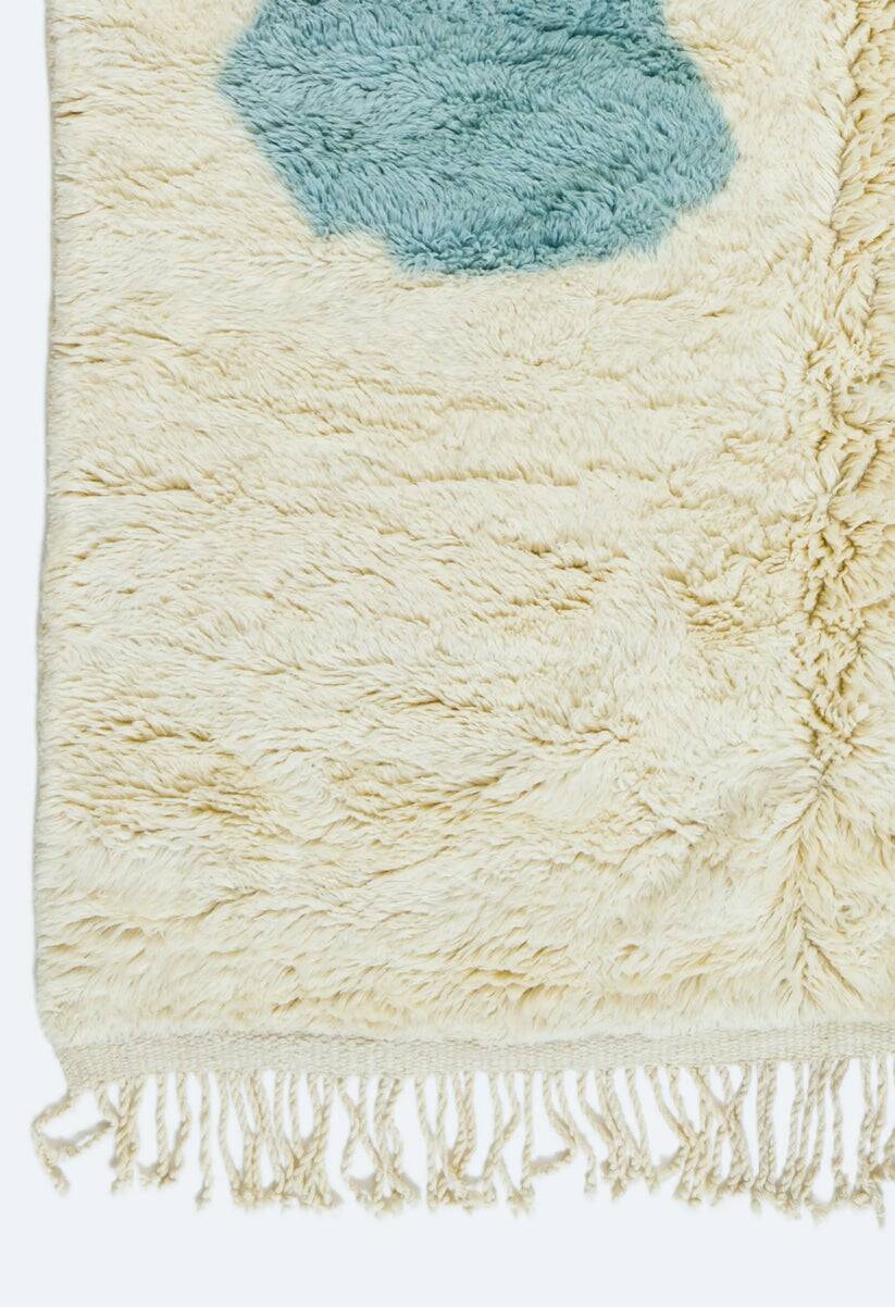 Tapis blanc et blue 270cmx160cm