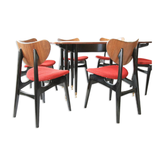 Table avec chaises par E. Gomme pour G-Plan