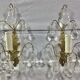 Pair of Wall Lamp Bronze And Crystal 1 Light