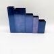 Vases modulaires en métal – bleu pétrole, 1980s