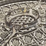 5-compartment crystal aperitif dish