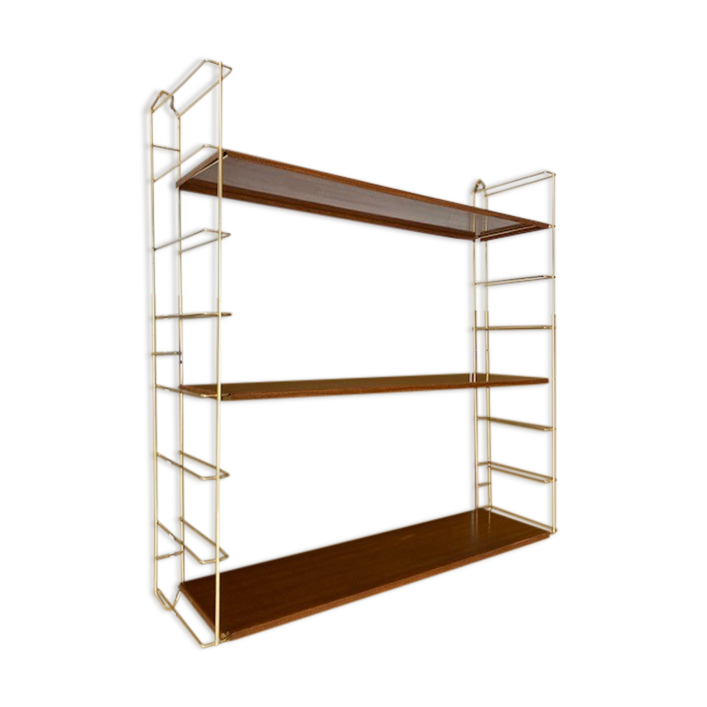 Vintage string style golden shelf