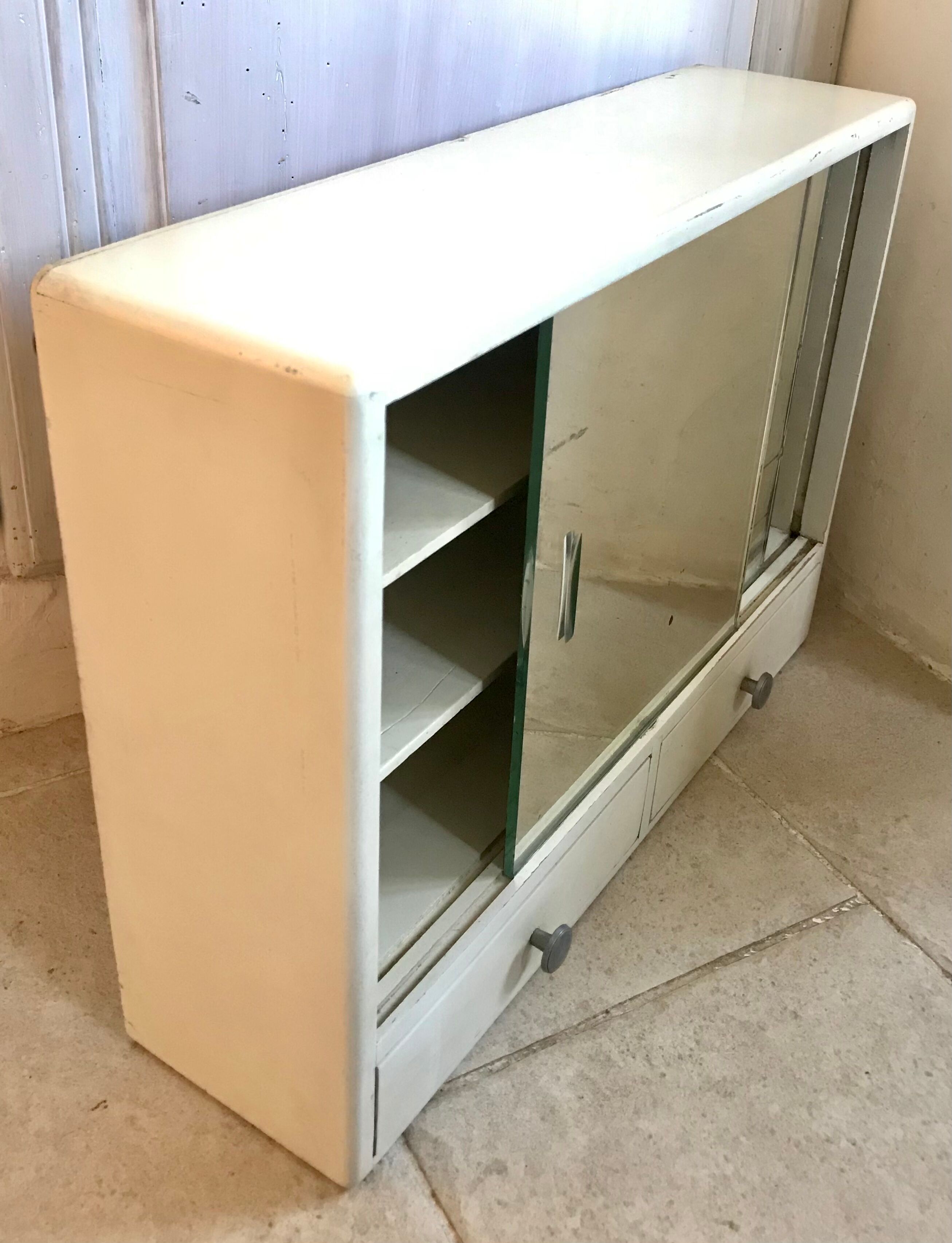 Vintage medicine cabinet mirror