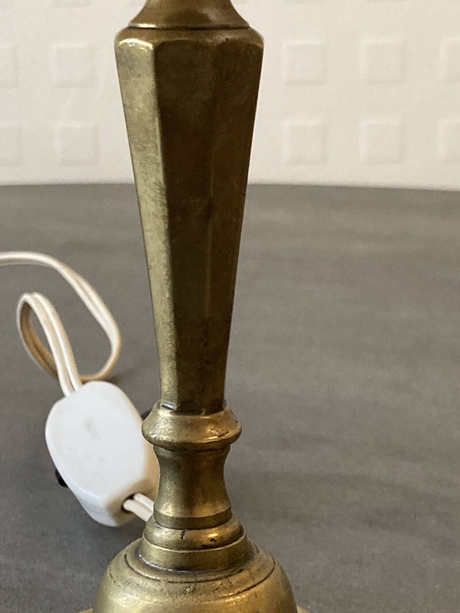 Vintage brass table lamp – 1950s