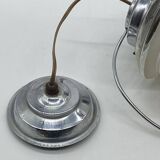 Art Deco chandelier / light fixture / pendant light, vintage, chrome