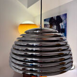 Kazuo Motozawa, Large Suspension "Saturn", Circa 1972, Metal Lamp