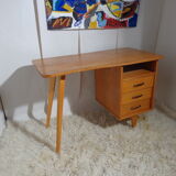 Vintage desk shape bean feet compass year 60