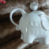 Elephant porcelain teapot