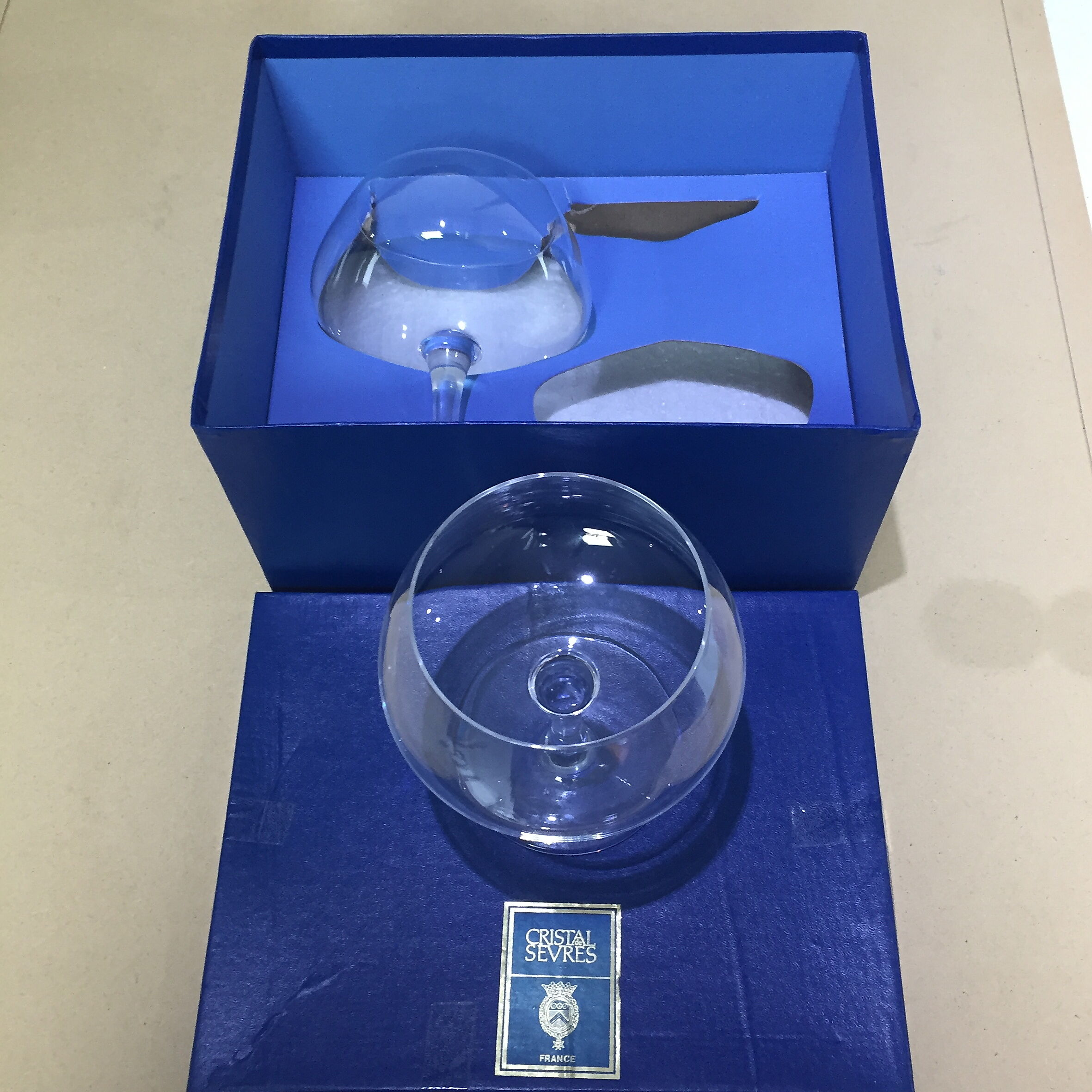 Crystal Sevres Cognac Glasses