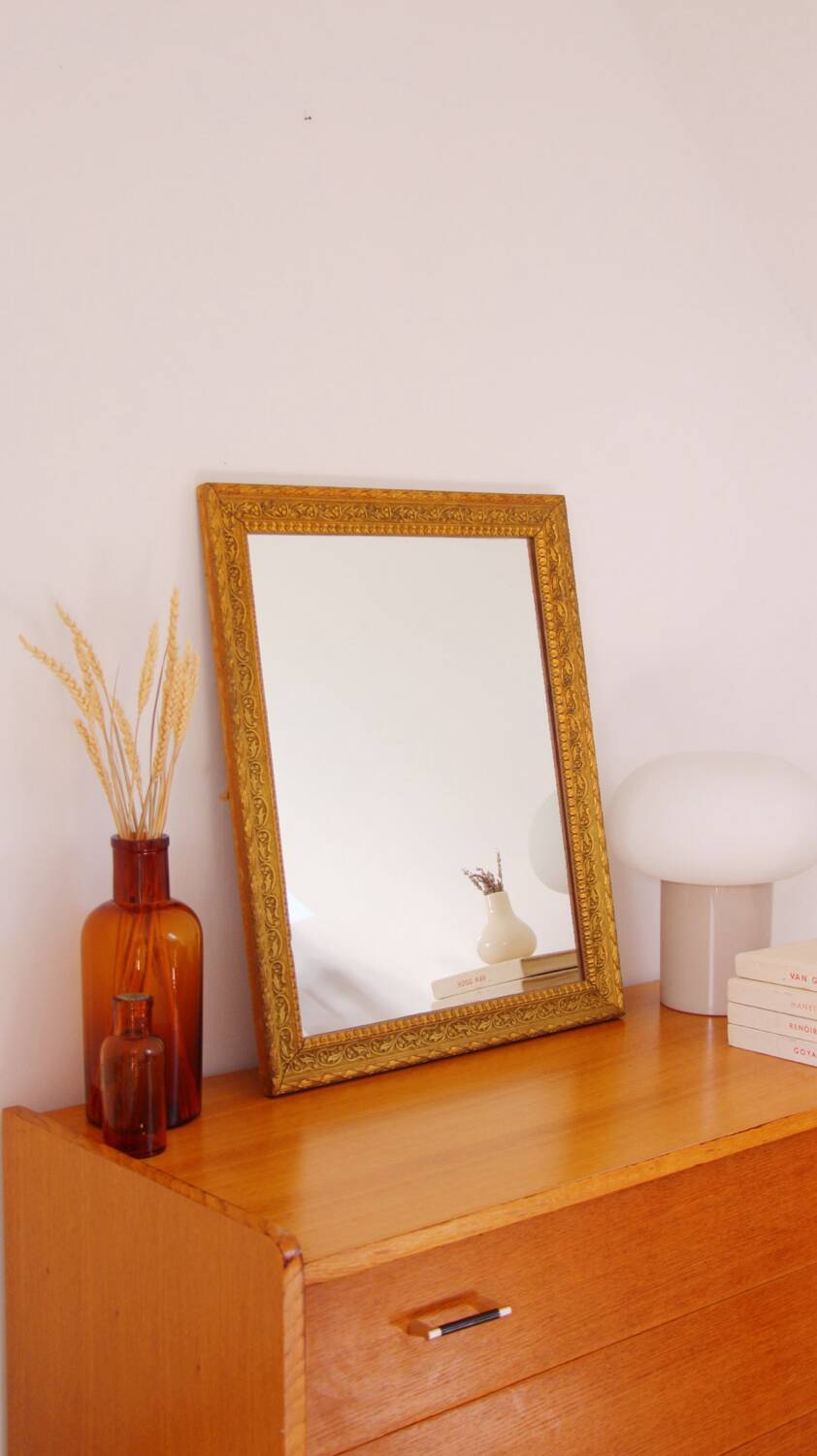 Miroir doré vintage