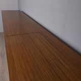 VINTAGE 1960S WOODEN SIDEBOARD WITH BAR COMPARTMENT, ITALIAN DESIGN