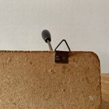 Vintage yellow wall coat rack - four hooks - 1950s