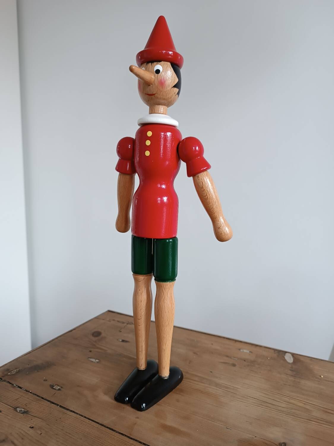 Wooden Pinocchio from the 80s Italy