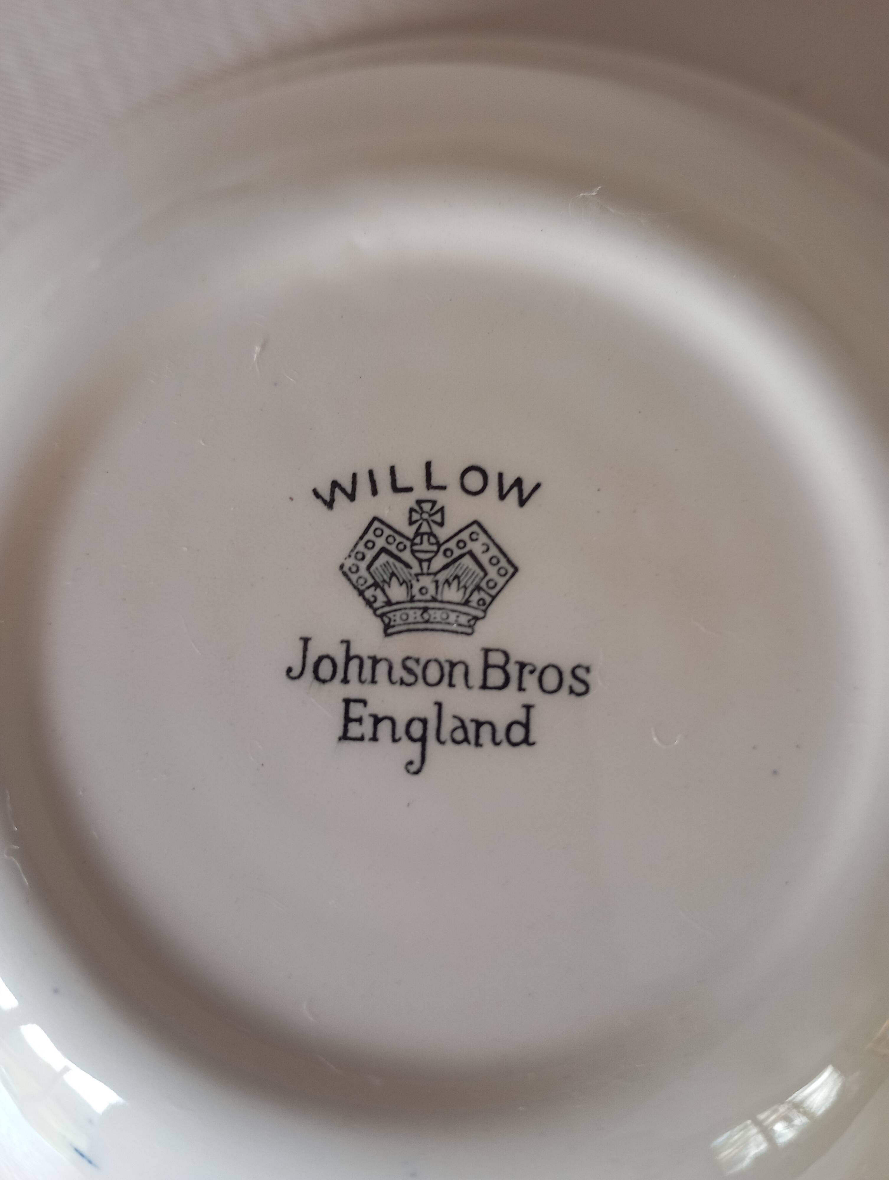 5 English bowls "Willow" Johnson Brothers