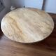 Travertine round table