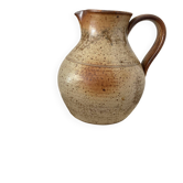 Vintage pyrite stoneware water jug by Jean Pierre Prud’homme.