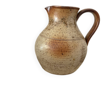 Vintage pyrite stoneware water jug by Jean Pierre Prud’homme.
