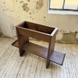 Jardinière années 50 palissandre constructiviste