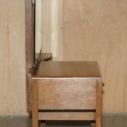 Art Deco whitewashed oak dressing table with Heal's stool.