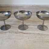 Set of 3 stainless steel cups
