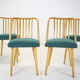 Ensemble de quatre chaises Antonin Suman des années 1960 , Tchécoslovaquie