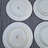 4 assiettes anciennes 1900 Sarreguemines