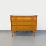 Vintage wooden chest of drawers from the 50s 60s