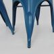 Pair of Tolix Chairs in blue metal by Xavier Pauchard