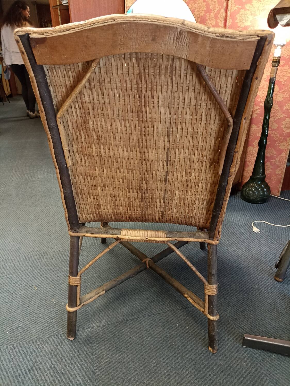 Belle Epoque rattan armchair