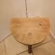 Tabouret demi lune vintage en bois massif 1