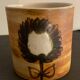 2 pots Pottery of La Colombe model sandstone flower 1970/1980