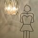 Handmande Octagonal Glass and Brass Pendant Lantern, Italy