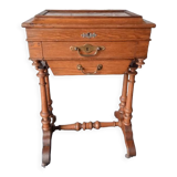 Oak worker and marquetry top