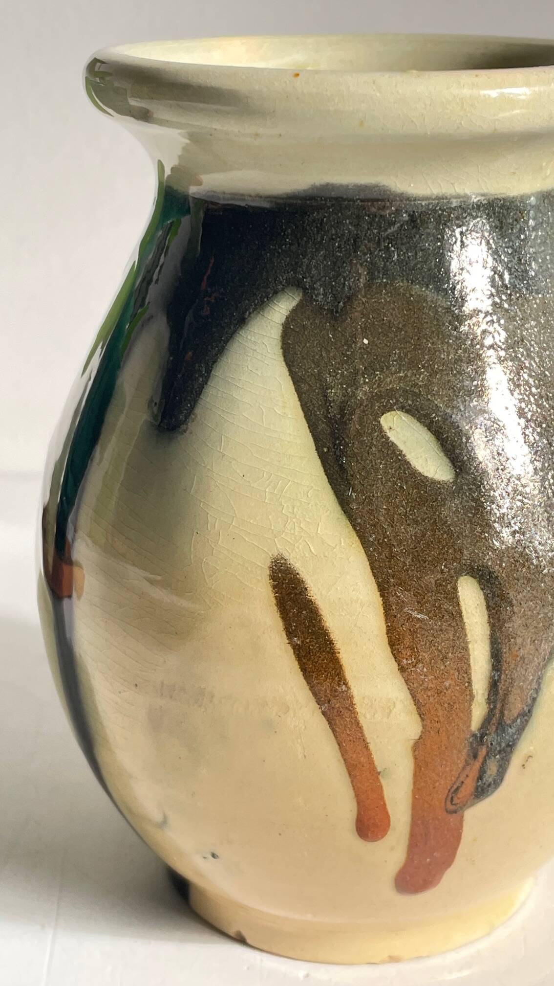 Vintage Ceramic Vase AEGITNA Vallauris FRANCE