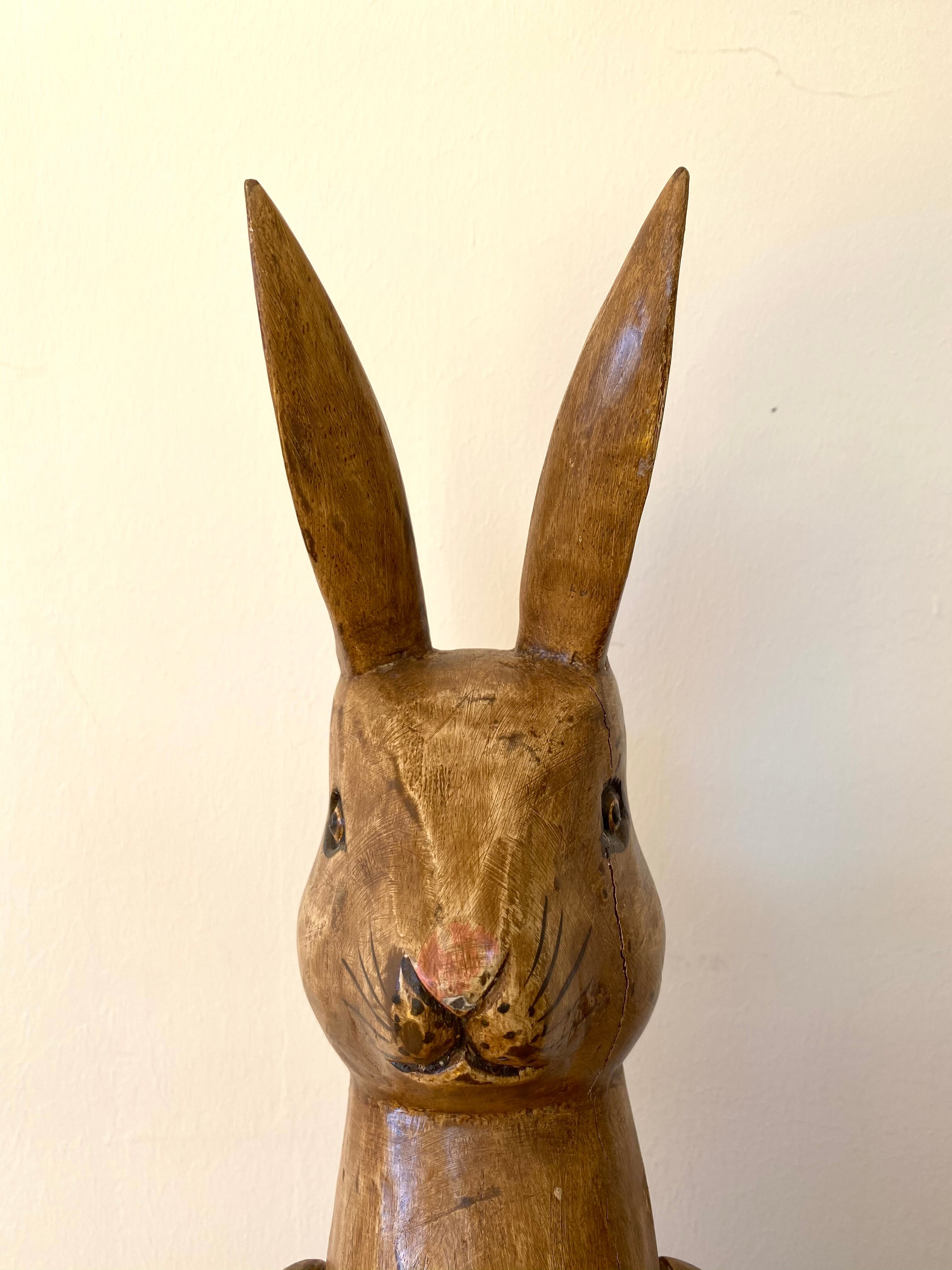 Hare Hennow XL articulated in wood 70cm