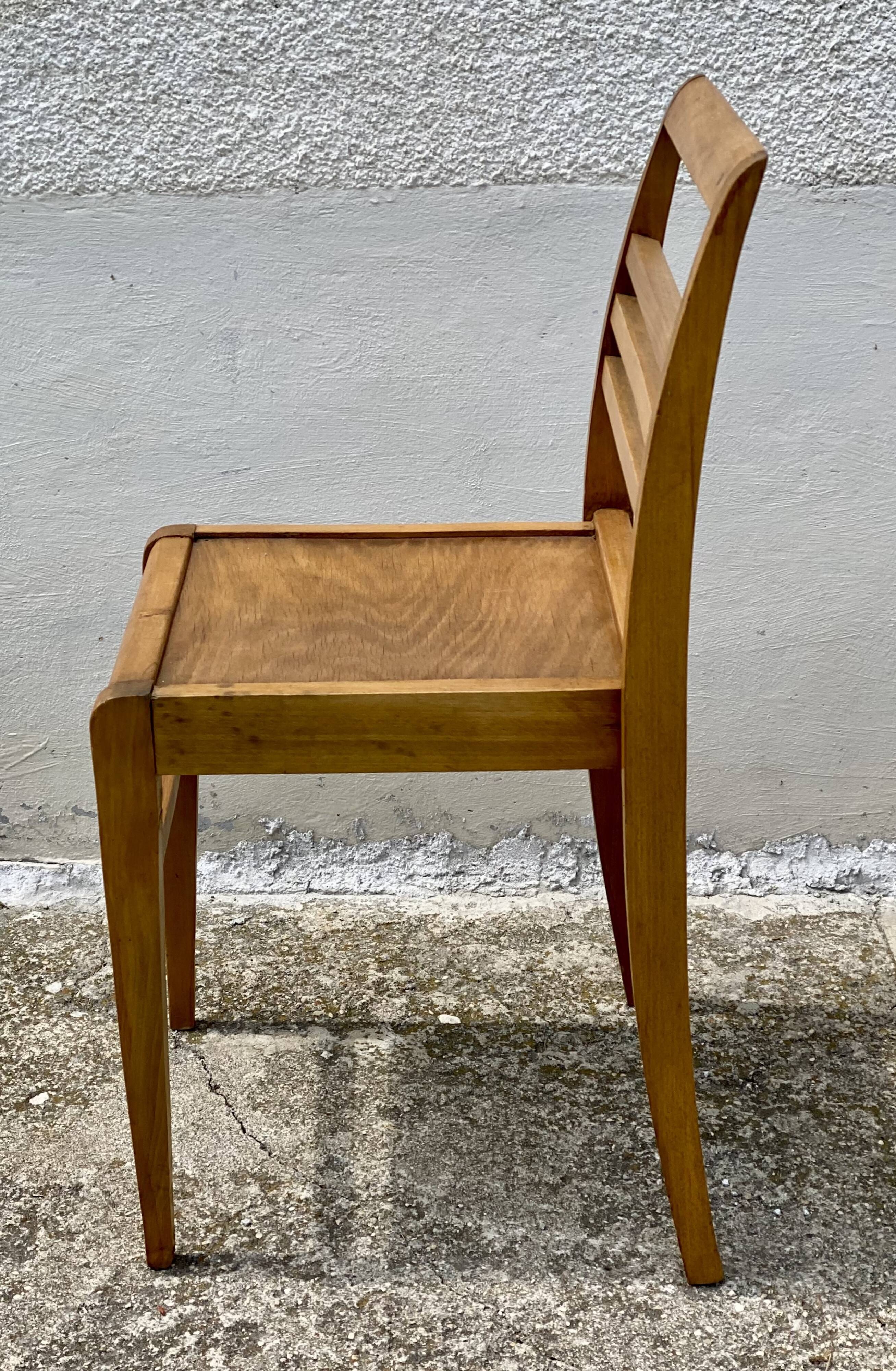 Pair of chairs by René GABRIEL, reconstruction period 1950