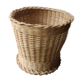 Wicker paper basket