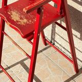 Folding high chair for children aged 2-4 years
